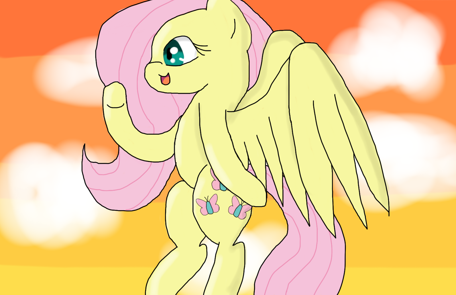 Fluttershy New Style Test by CherryGore-PS on DeviantArt