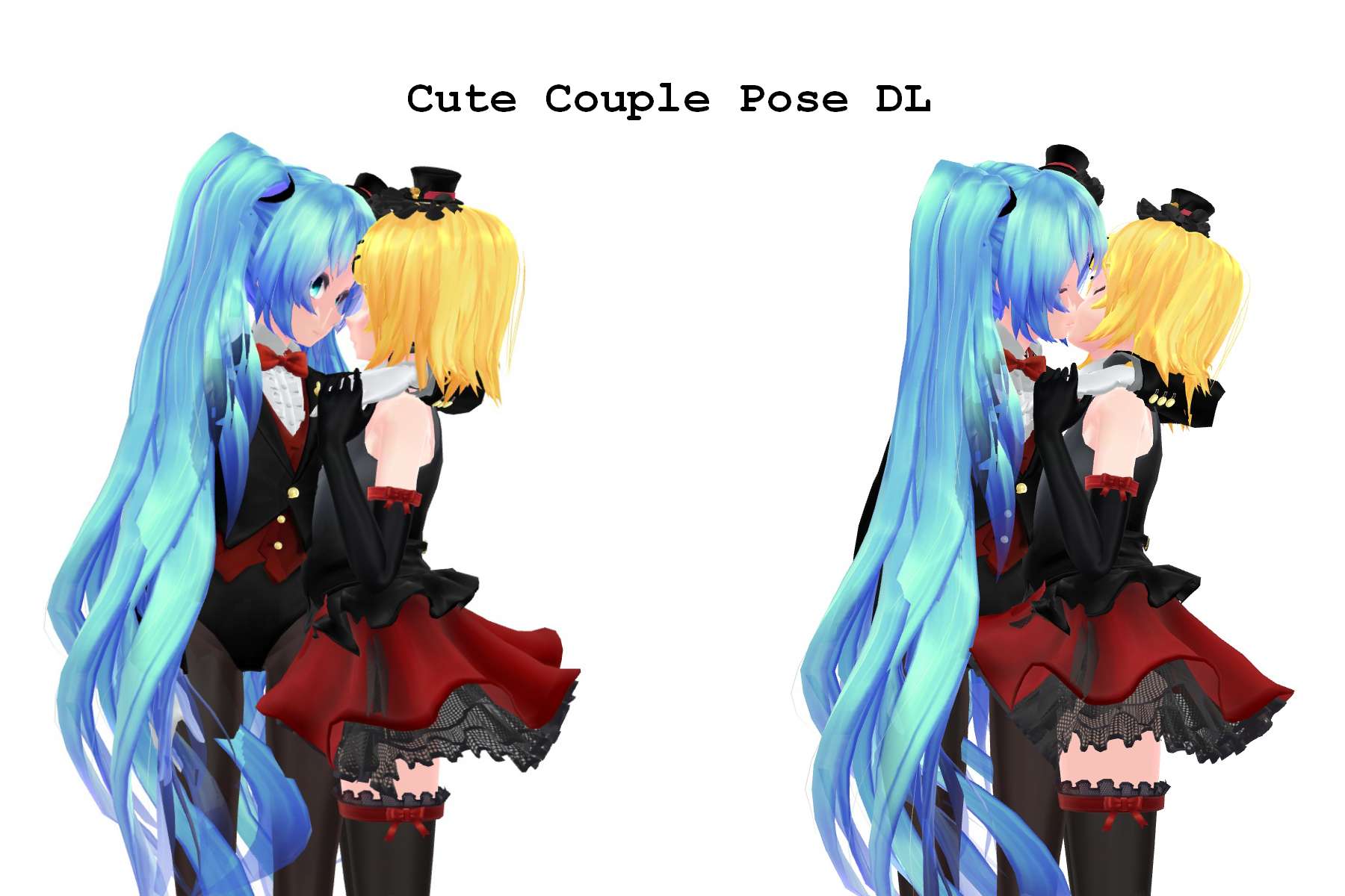 Anime Couple Poses - Free Drawing References