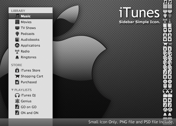iTunes Sidebar Icon