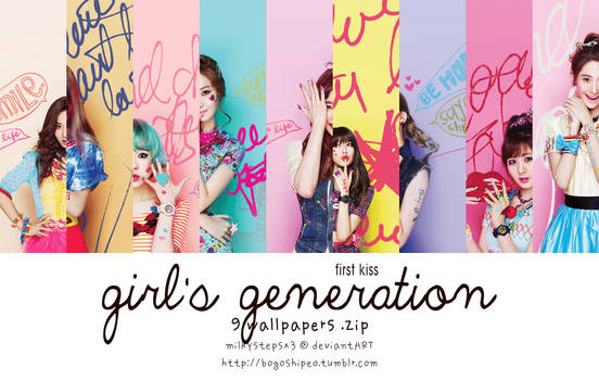 Girls' Generation: First Kiss Wallpaper Set