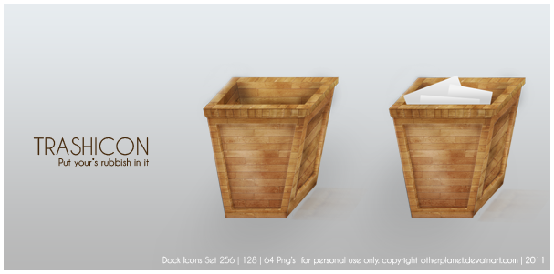 Wooden Trash by OtherPlanet