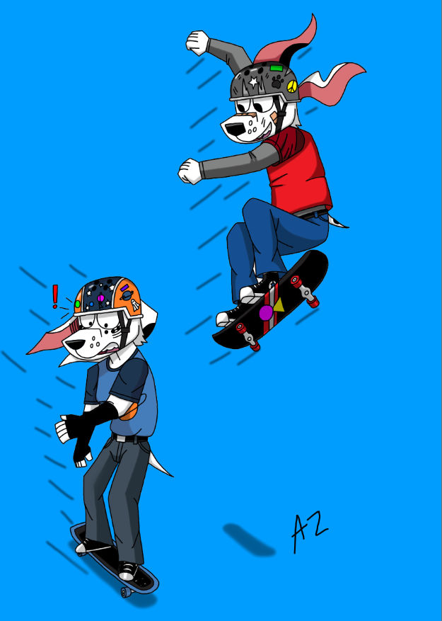 Skater Bro Dylan and Space Dork Dolly. by tigertank42 on DeviantArt