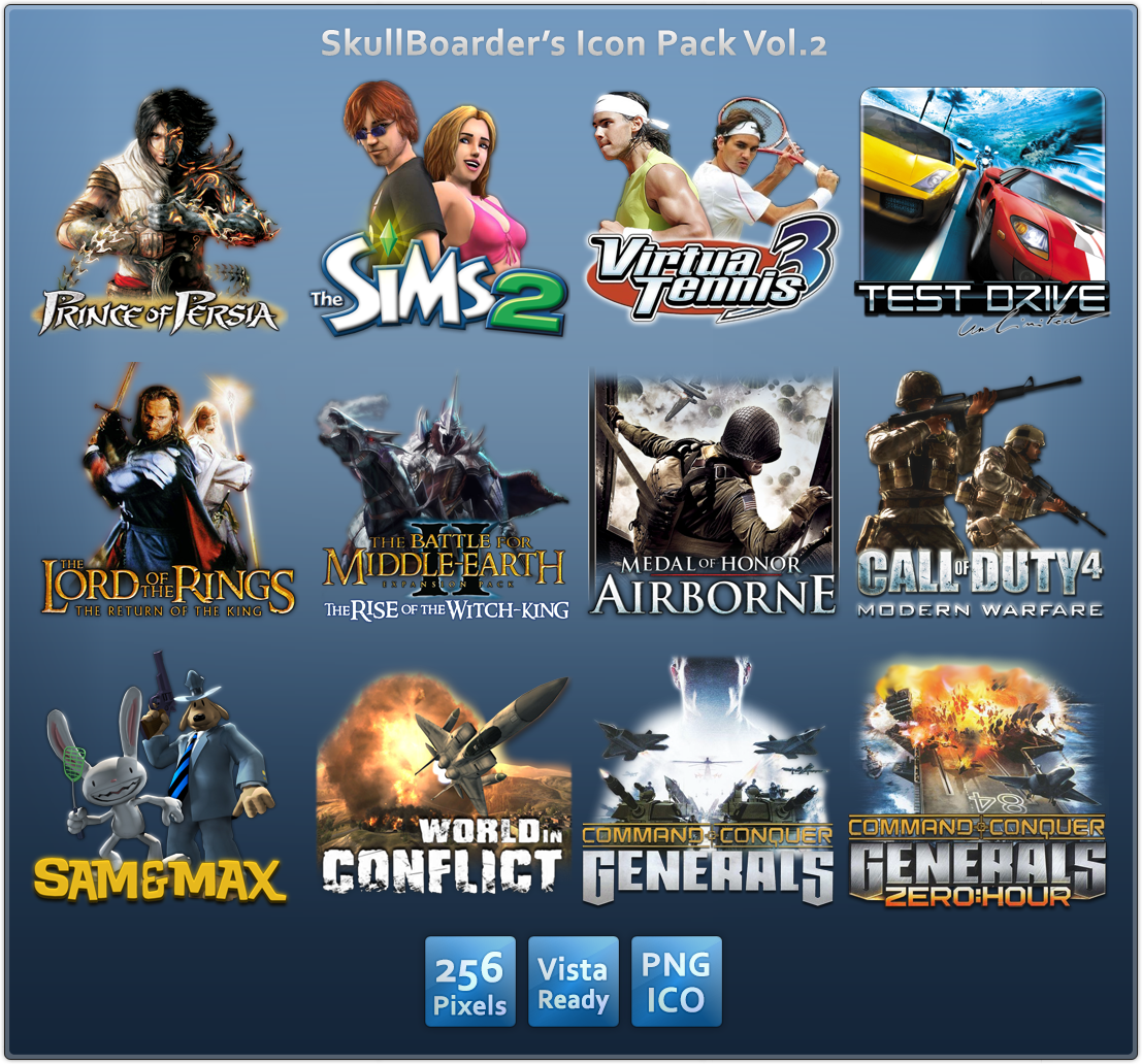 SkullBoarder's Icon Pack II
