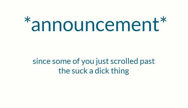 announcement