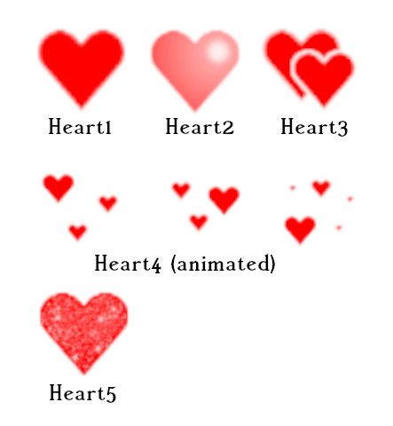 Heart brushes for Gimp by Babsky on DeviantArt