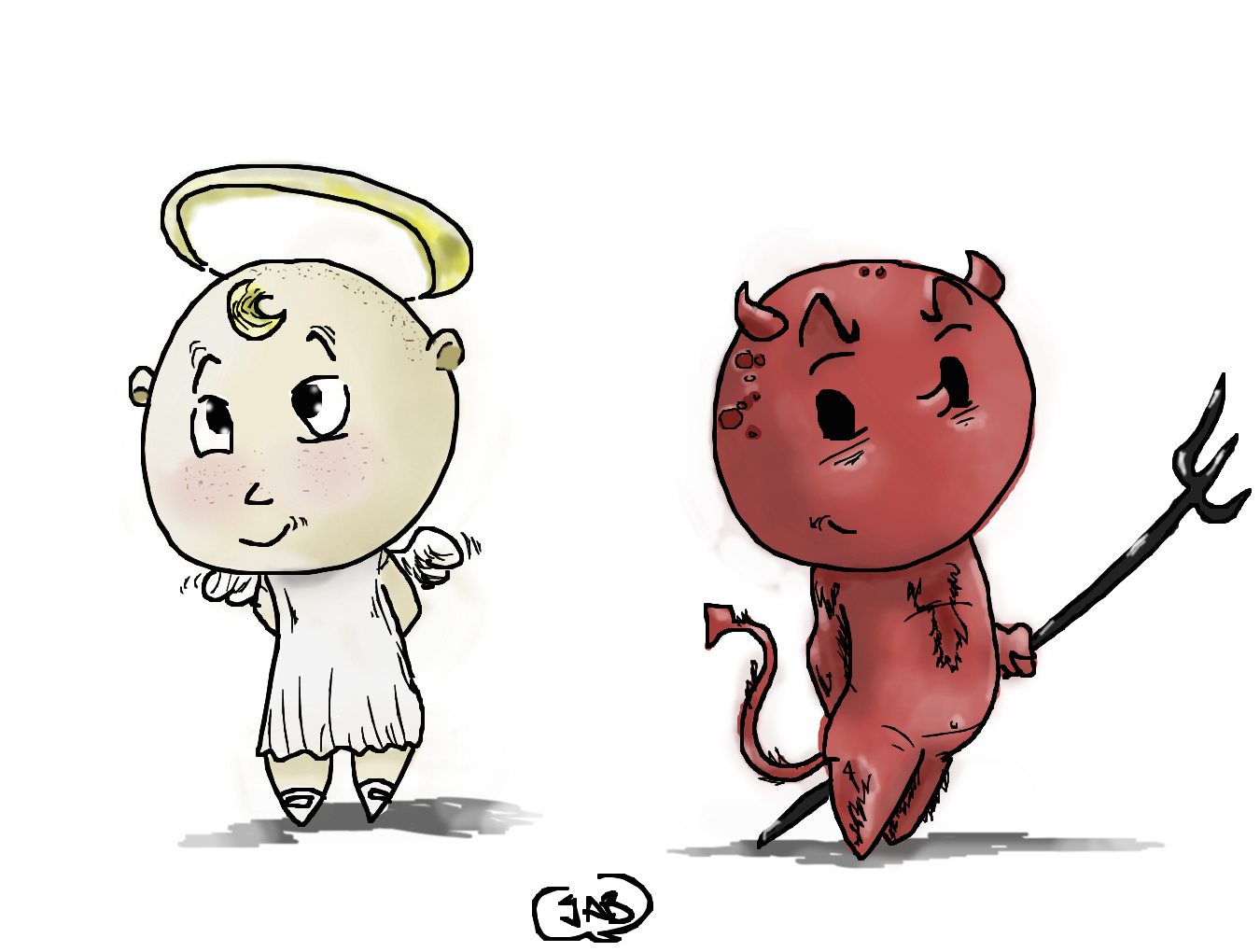 Good and Evil by jabd on DeviantArt