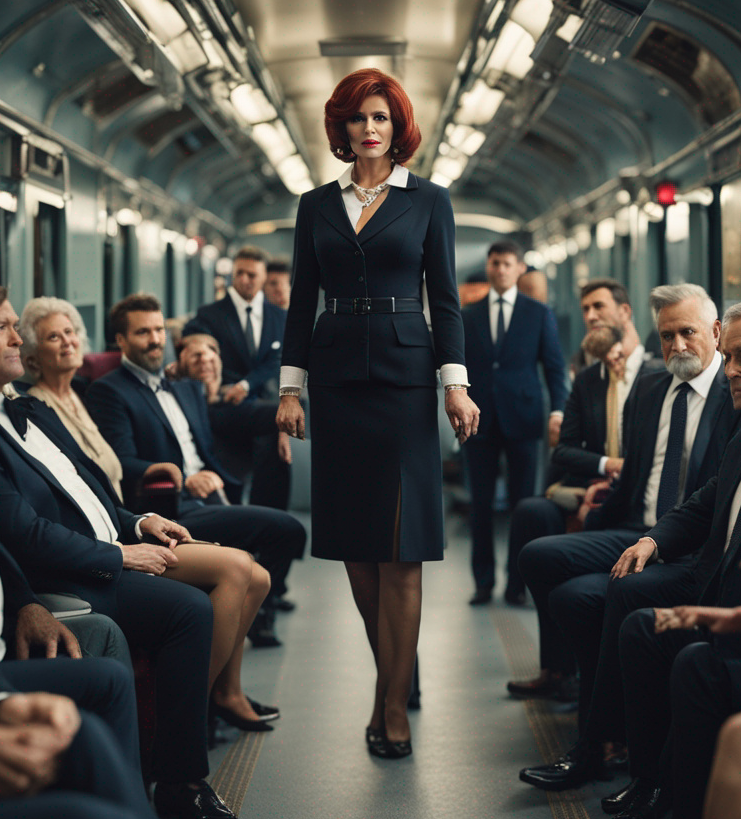 Sissy Secretary on the Train to the Office by LindaSummers214 on DeviantArt