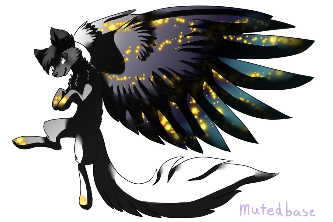 Winged Wolf (Sold) by ErrorStar109 on DeviantArt