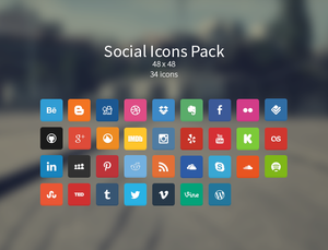 Soft Social Icons Pack v1