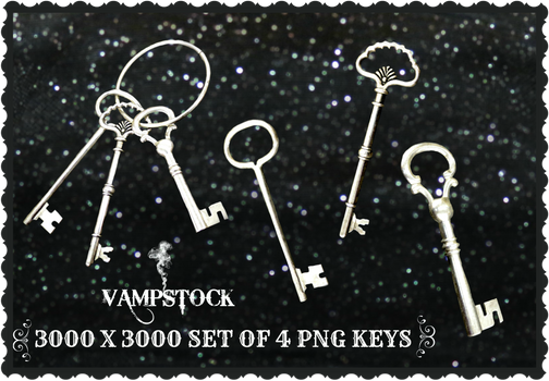 Skeleton Keys PNG Vampstock