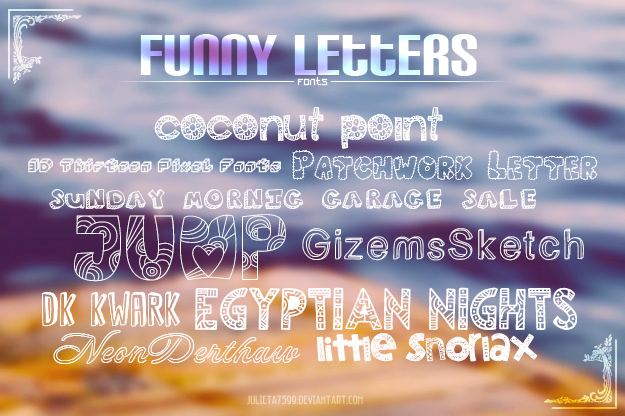 Funny Letters {Fonts}