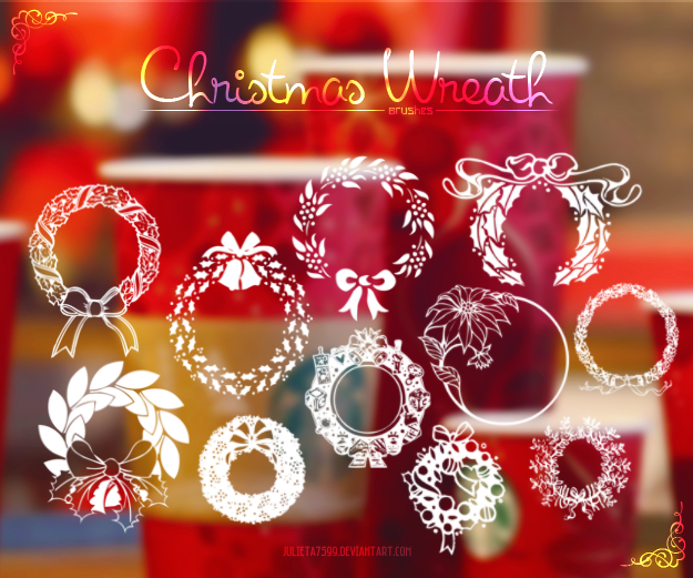 Christmas Wreath {Brushes}