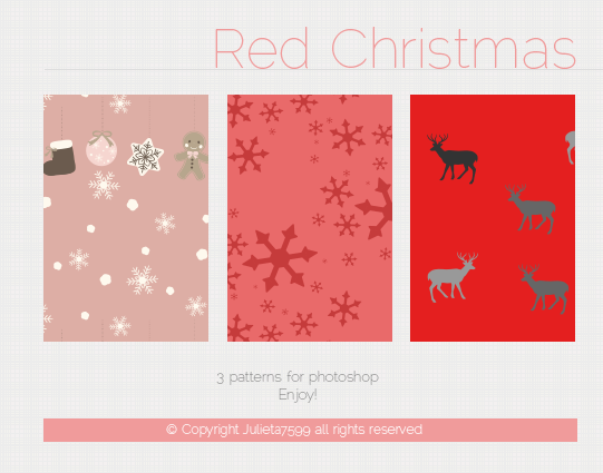 Red Christmas {Patterns}