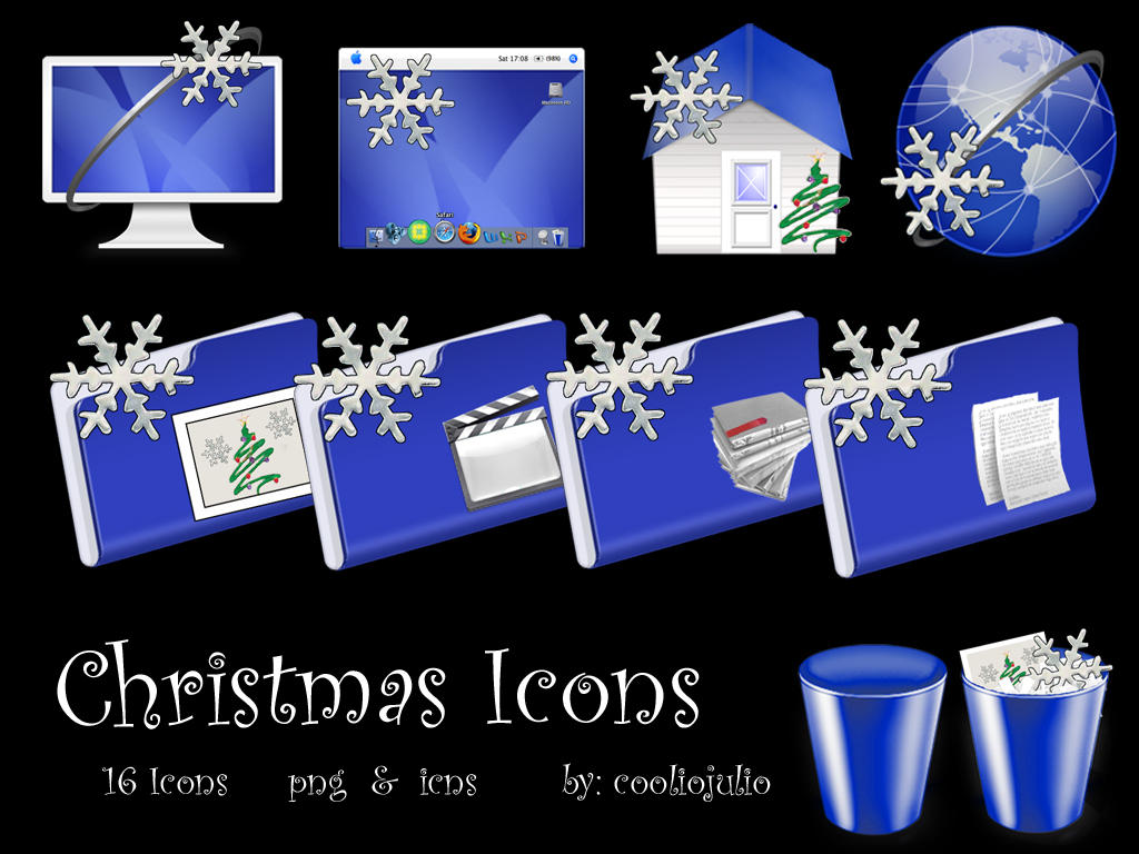 Christmas Icons by cooliojulio on DeviantArt