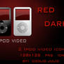 red darkness ipod video icons