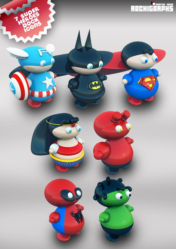 Archigraphs Heroes Dock Icons