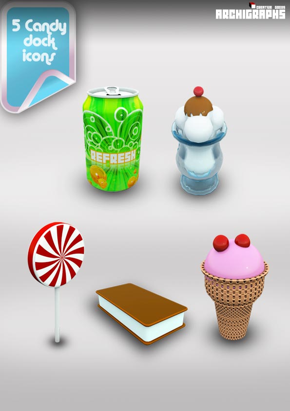 Archigraphs Candy Dock Icons
