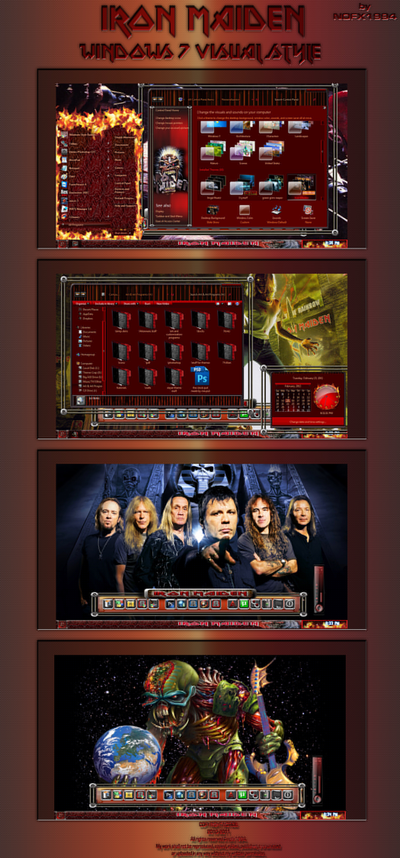 Iron Maiden Windows 7 Visual by nofx1994