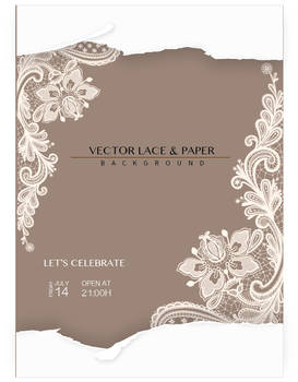 Vector Lace  Paper Poster