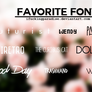 Favorite Fonts