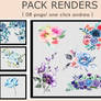 Pack Render Flower +oneclickandrea