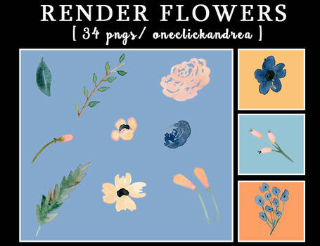 Render Flowers-one Click Andrea