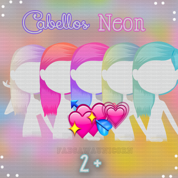 ~Pack de Pelos neon. ~FabSawAUnicorn~