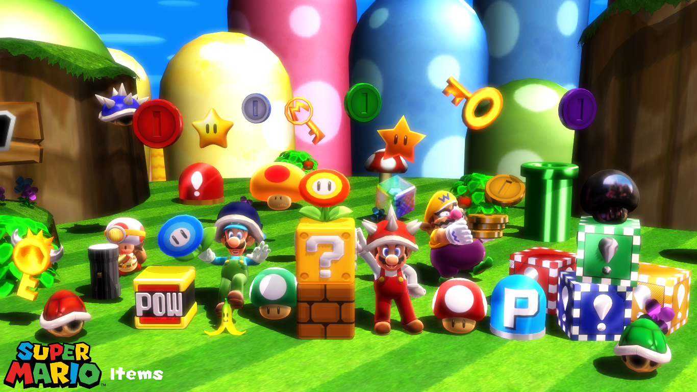 (MMD Prop) Super Mario Items Download