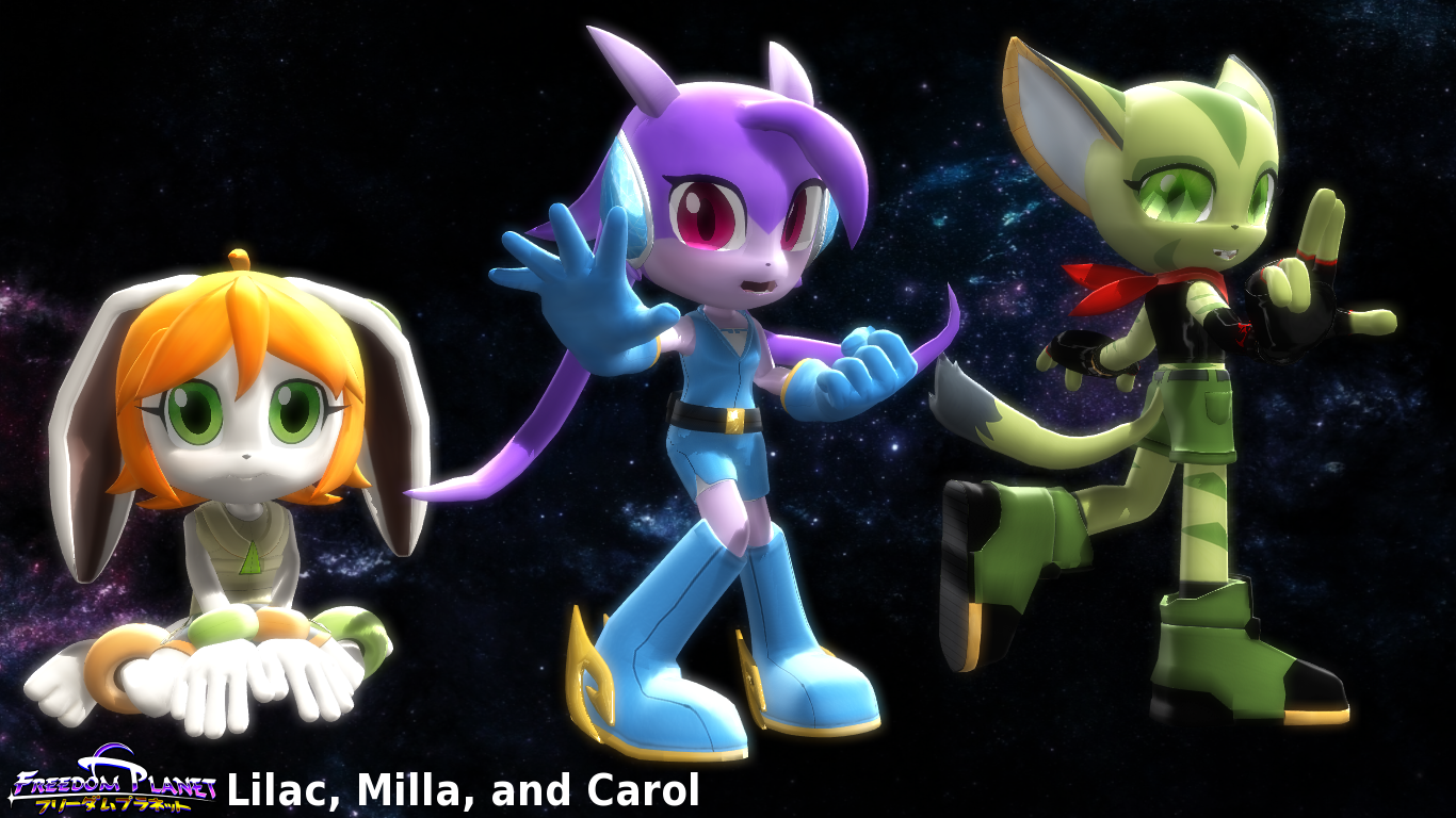 (MMD Model) Lilac, Milla, and Carol Download