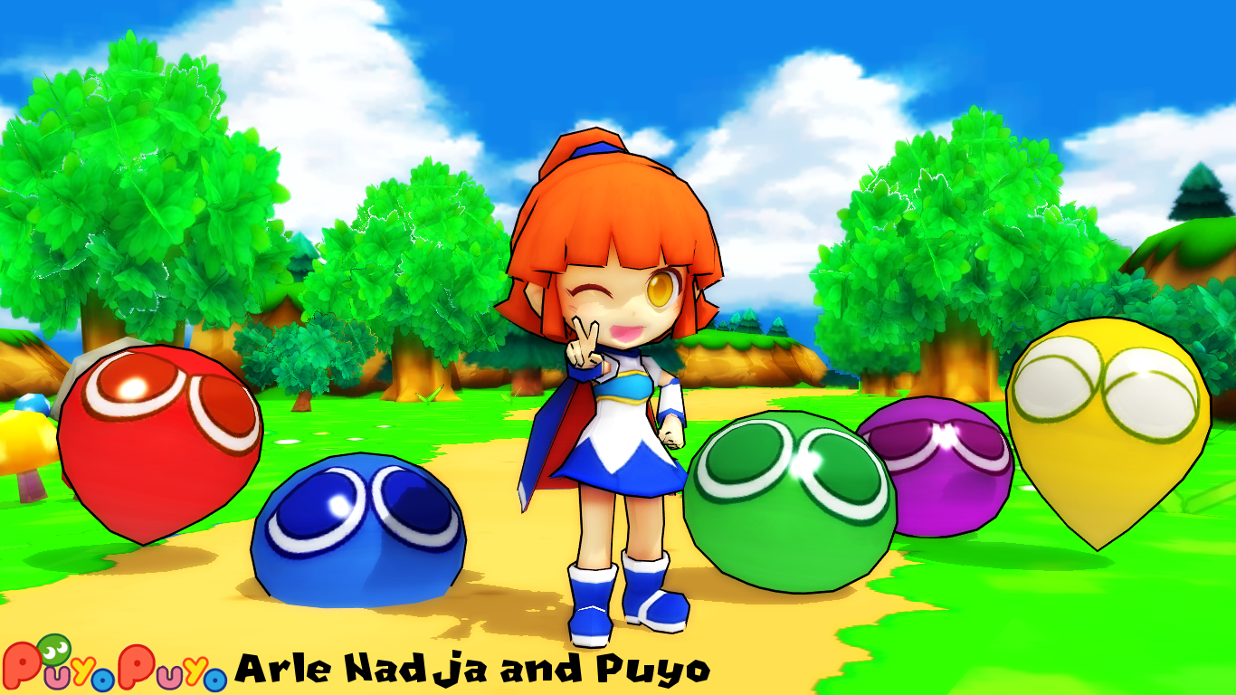 (MMD Model+Stage) Arle Nadja and Puyo Download