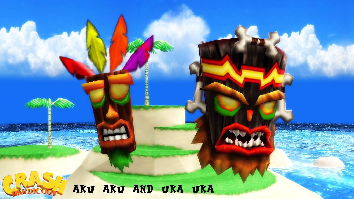 (MMD/FBX Model) Aku Aku and Uka Uka Download