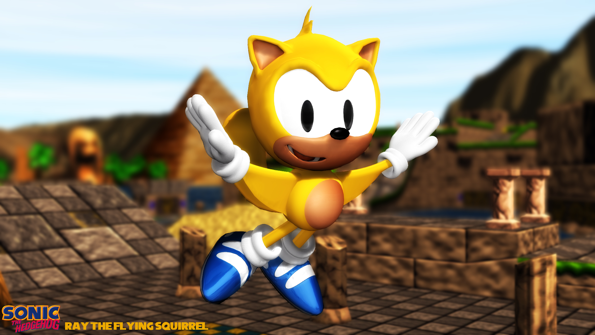 Mmd Blender Model Ray The Flying Squirrel Dl By Sab64 On Deviantart - sonic mania morph roblox