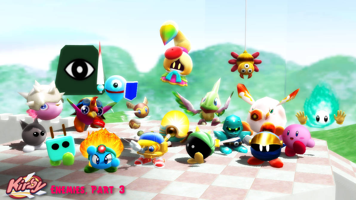 Mmd Fbx Models Kirby Enemies Part 3 Download By Sab64 On Deviantart
