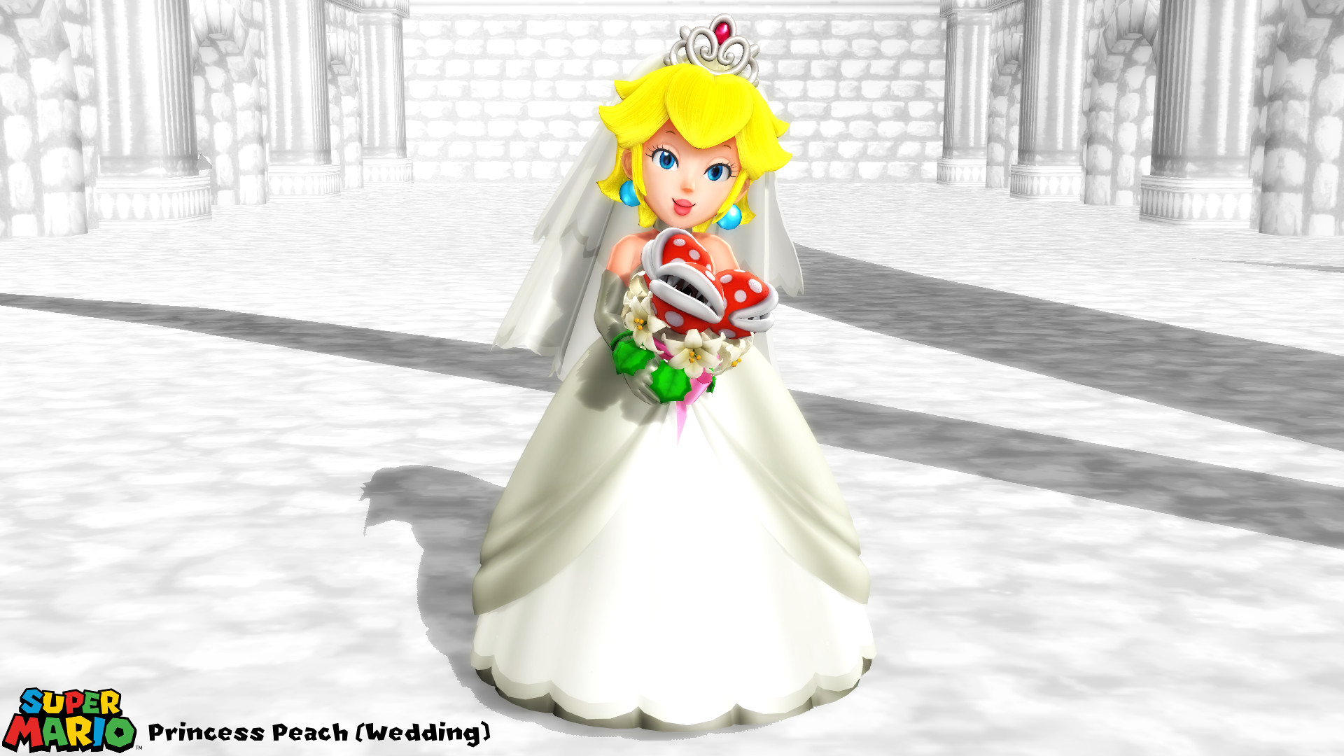 (MMD Model) Princess Peach (Wedding) .