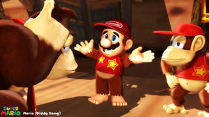 (MMD Model) Mario (Diddy Kong Costume) Download