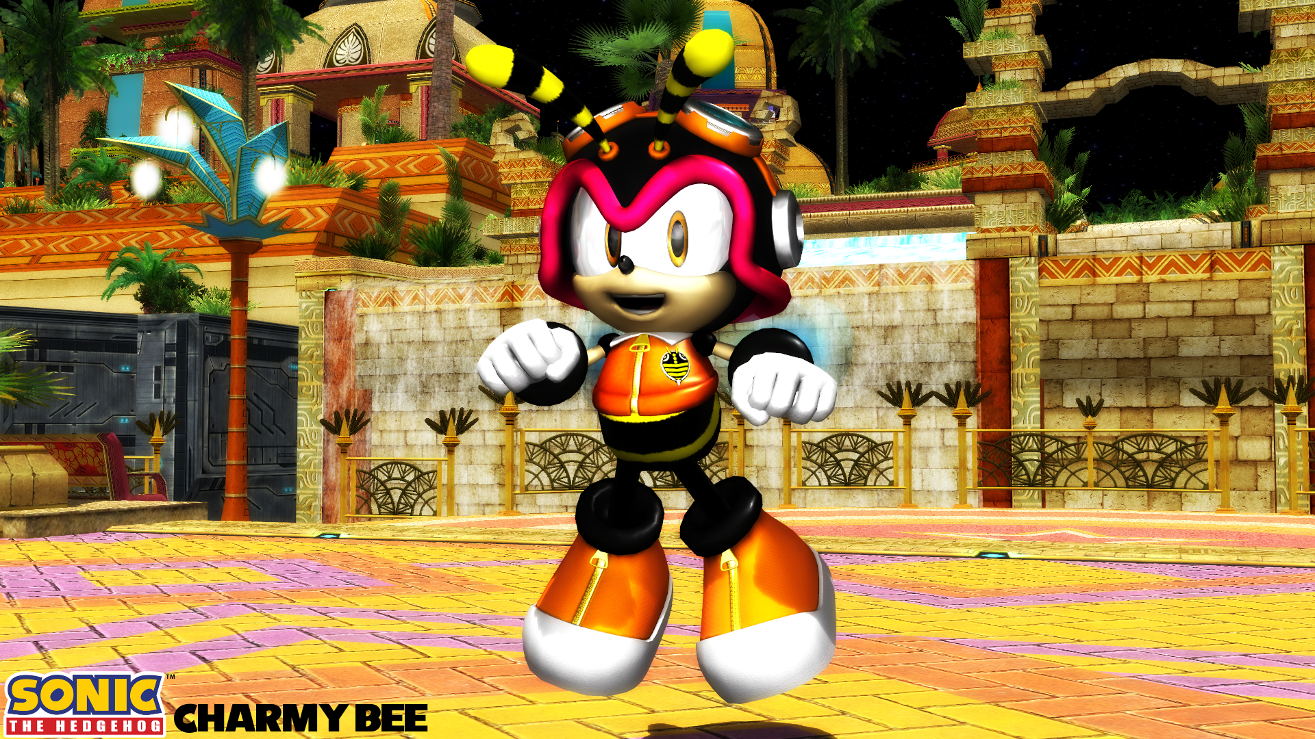 picture Charmy Bee Render mmd model charmy bee download by sab64