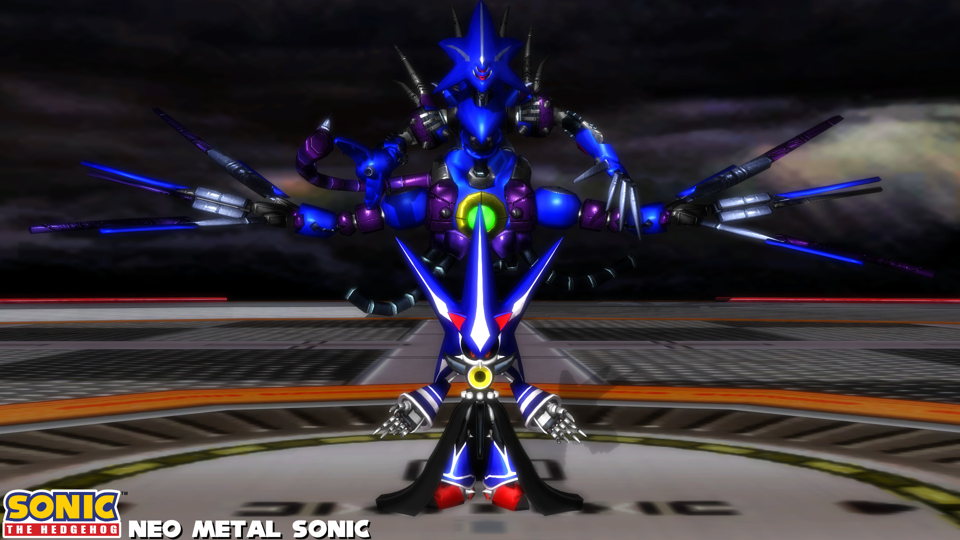 Neo Metal Sonic Render In Cycles(Ships aren't mine, from sonic heroes. I  did create neo metal sonic) : r/blender