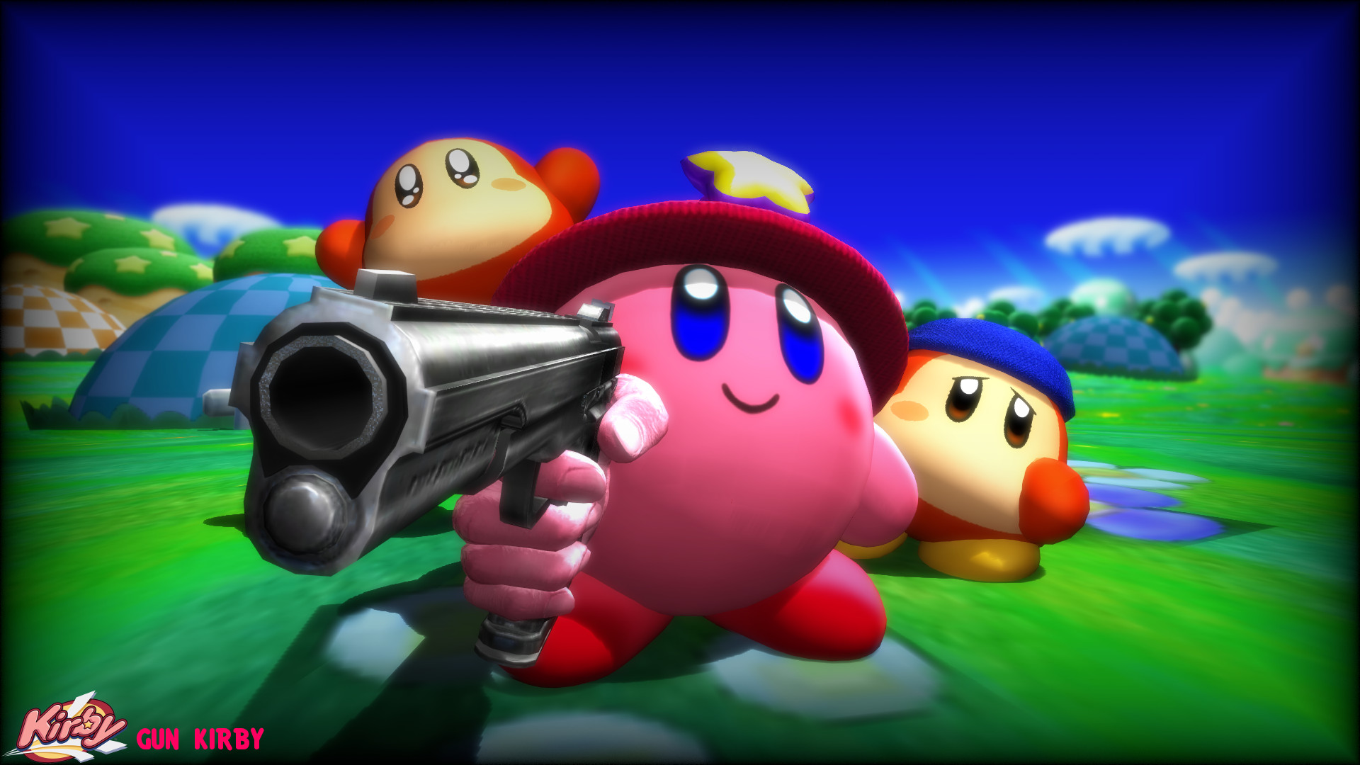 (mmd model) gun kirby download by SAB64 on DeviantArt
