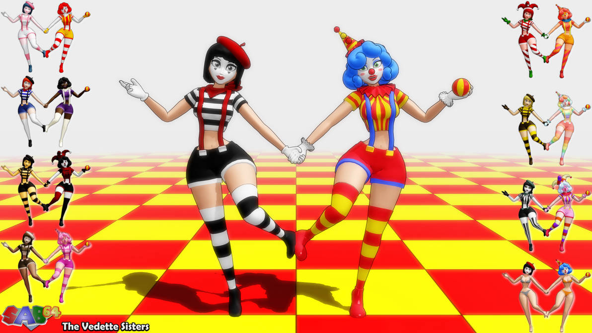 (MMD Model) The Vedette Sisters Download by SAB64 on DeviantArt