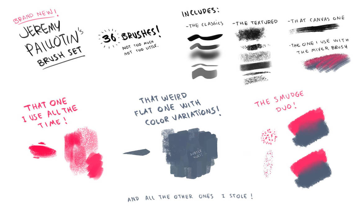 My brushes by JeremyPaillotin