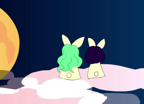Bunny Girls and The Moon by princessofvernon on DeviantArt