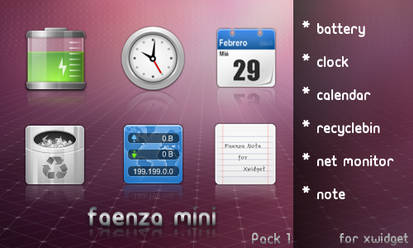 Faenza Mini for xwidget (Pack1)