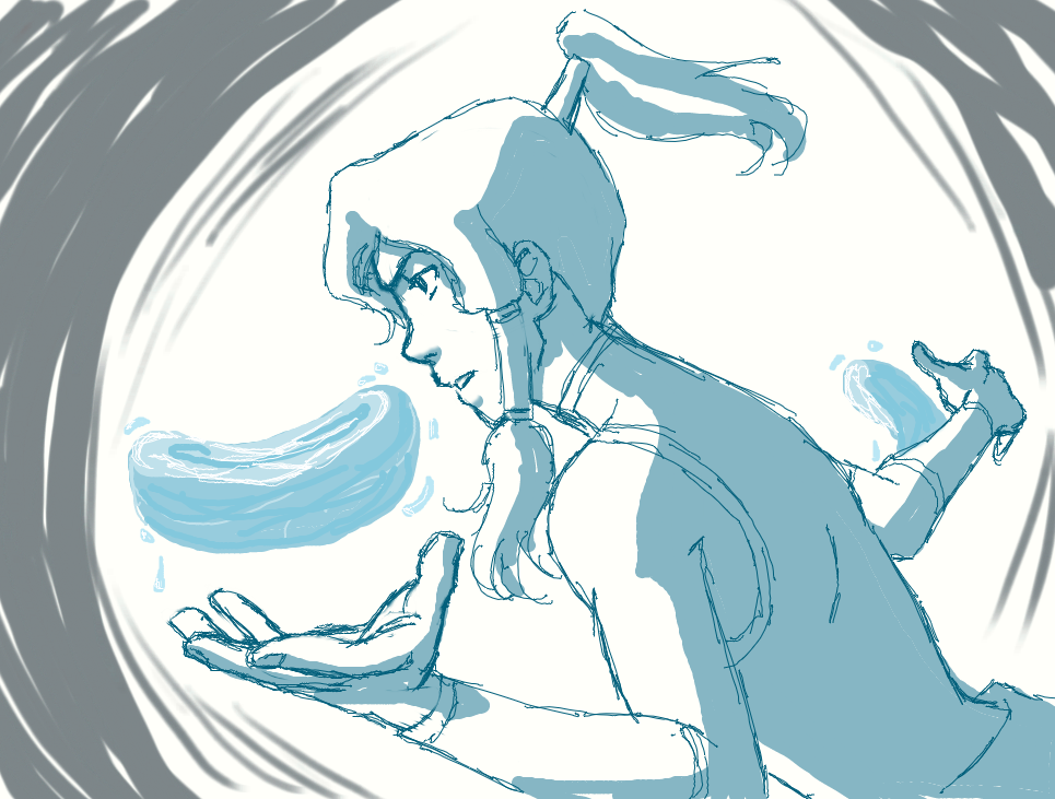 Korra Water Bending