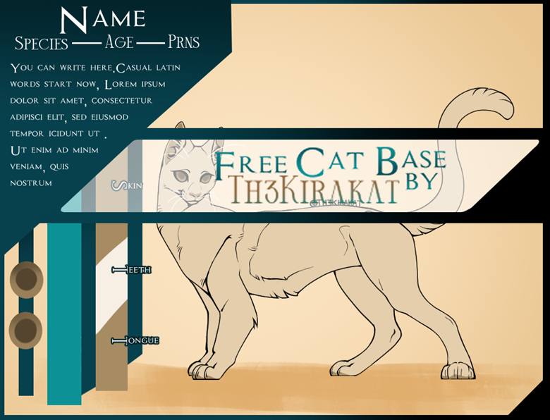 Free Cat base by Th3Kirakat on DeviantArt