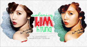 PSD Coloring : 00 : Kim Hyuna