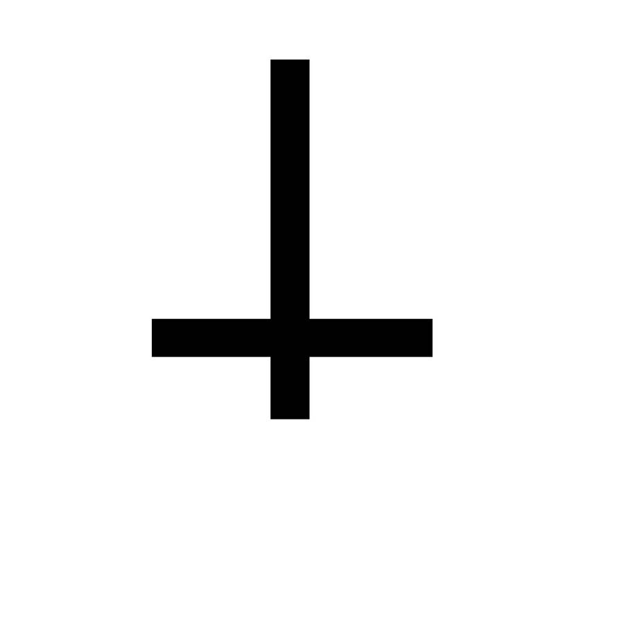 Символ креста для ников. Перевернутый крест Святого Петра. Красный перевернутый крест на черном фоне. Перевёрнутый крест символ.