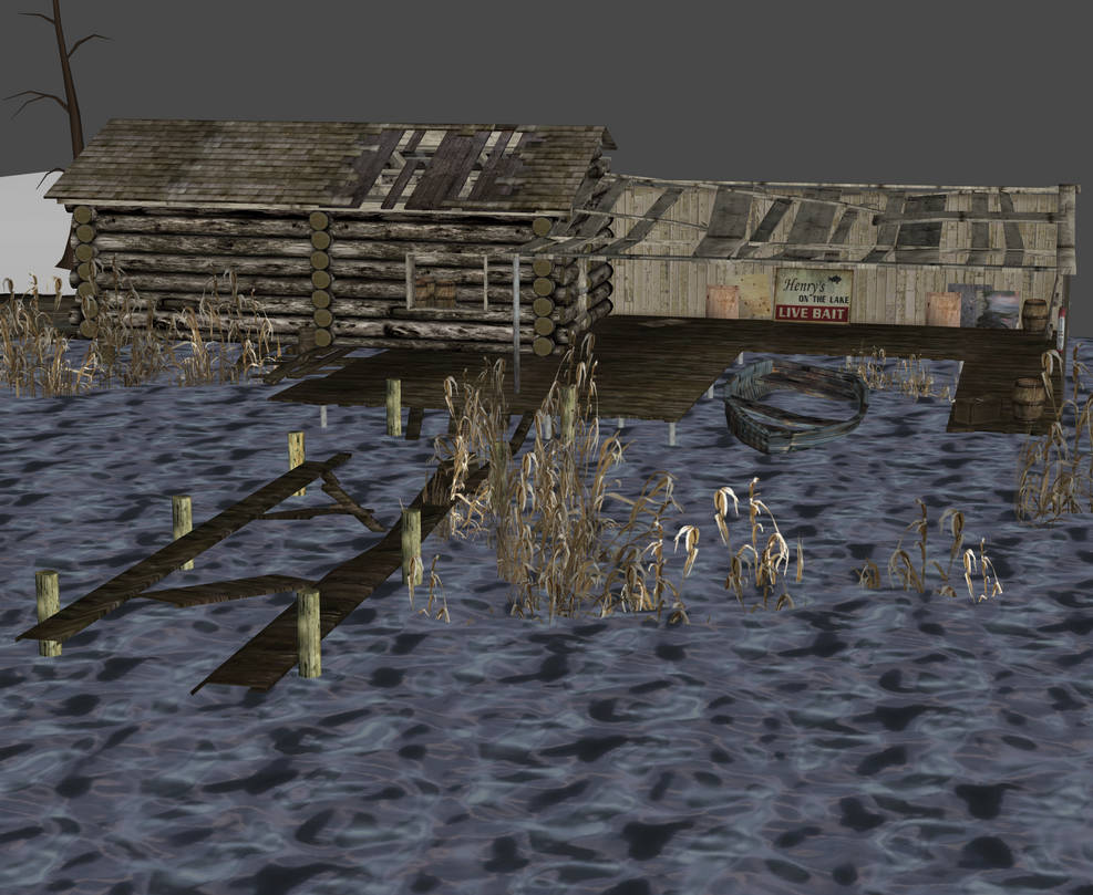 Silent Hill: SM(Wii) - Hut on the Caldecotte pond by Quake332 on DeviantArt