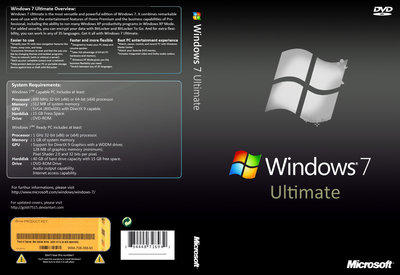 Windows 7 Ultimate Box Cover