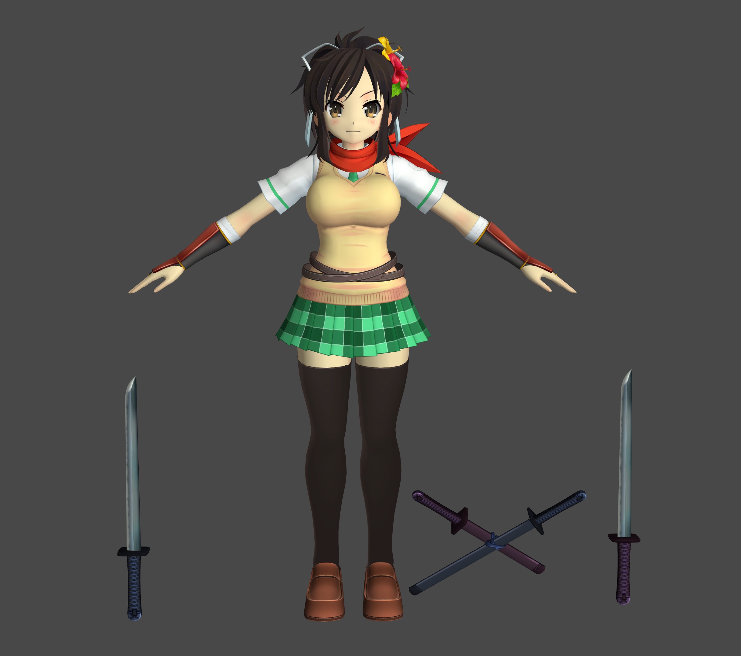 MMD Remake] Senran Kagura - Asuka by WhiteWolf-kun on DeviantArt