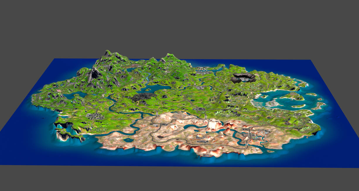 Fortnite Chapter 3 Island Map For XPS by roodedude on DeviantArt